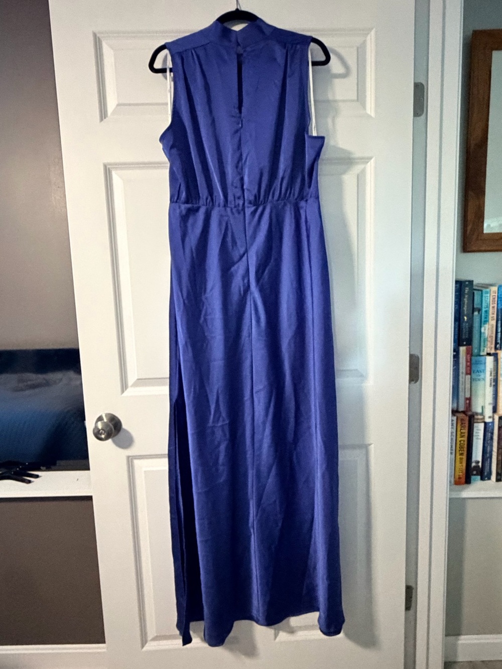 Lulu's Sleeveless Cobalt Blue Maxi Dress